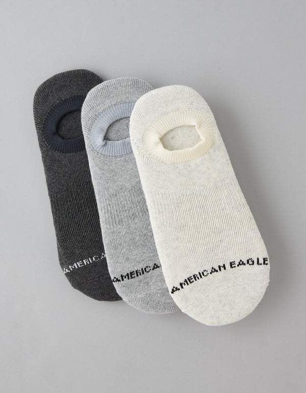 Calcetines Invisibles AE Paquete de 3 - Multicolor