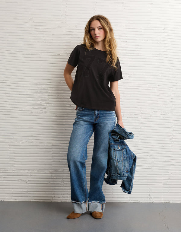 Camiseta con Gráfico Ae - Negro