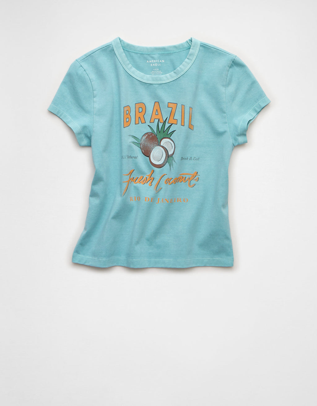 Camiseta gráfica ajustada y recortada de Ae - Azul 1307_1609_272_f