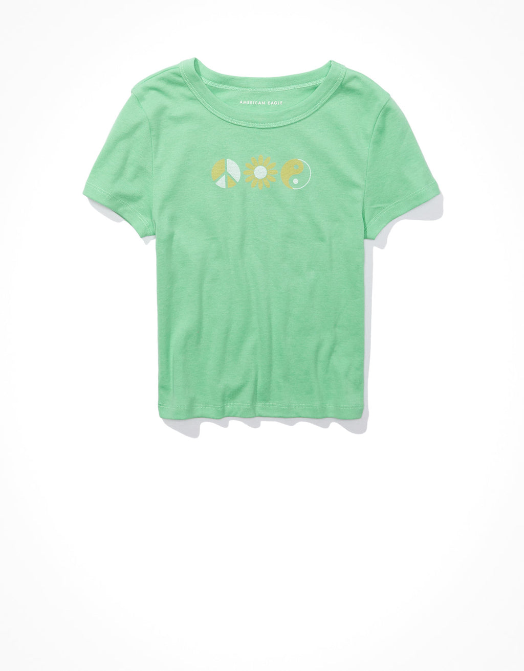 Camiseta cropped Hey Baby Ae - Verde 1307_8646_300_f