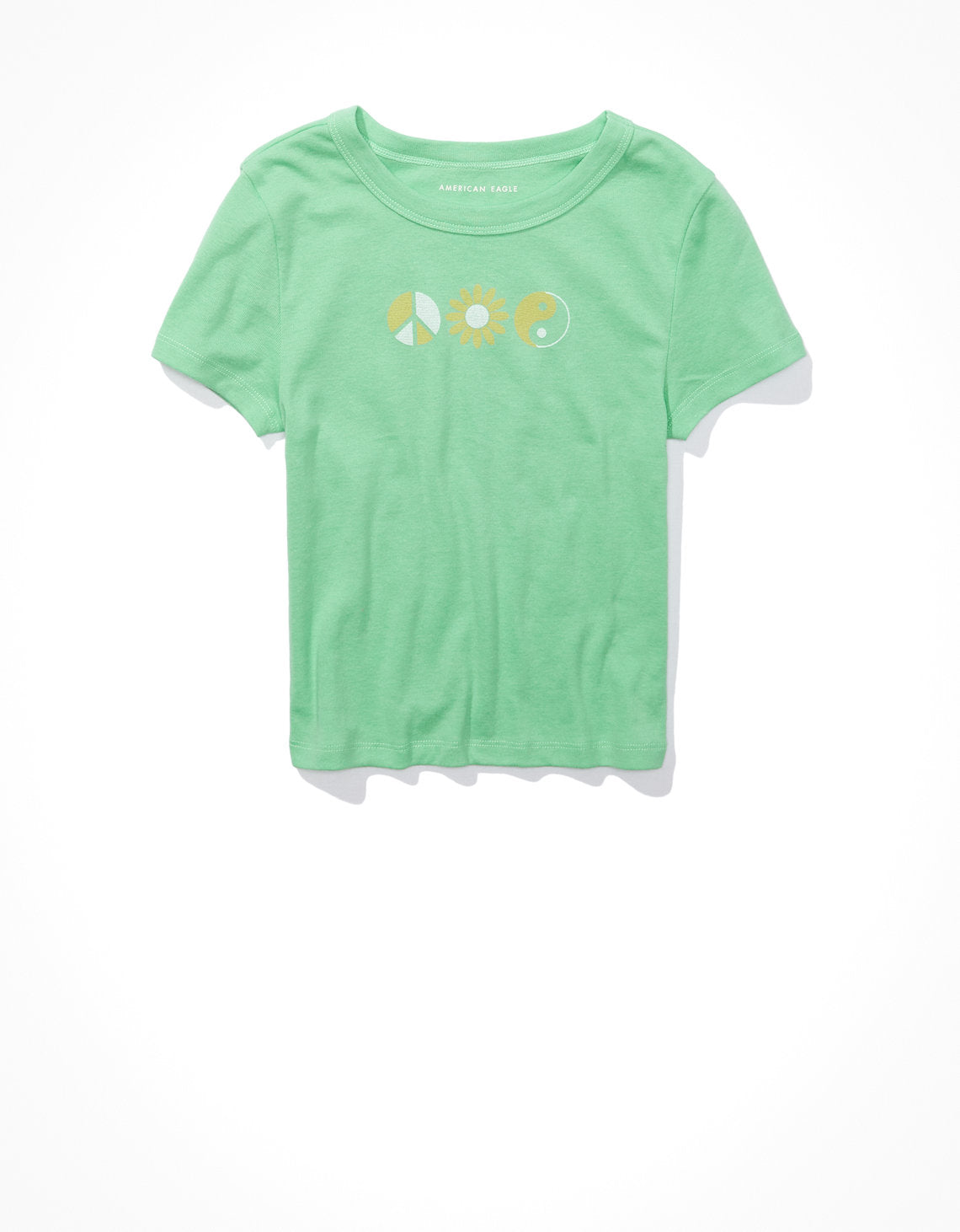 Camiseta cropped Hey Baby Ae - Verde 1307_8646_300_f