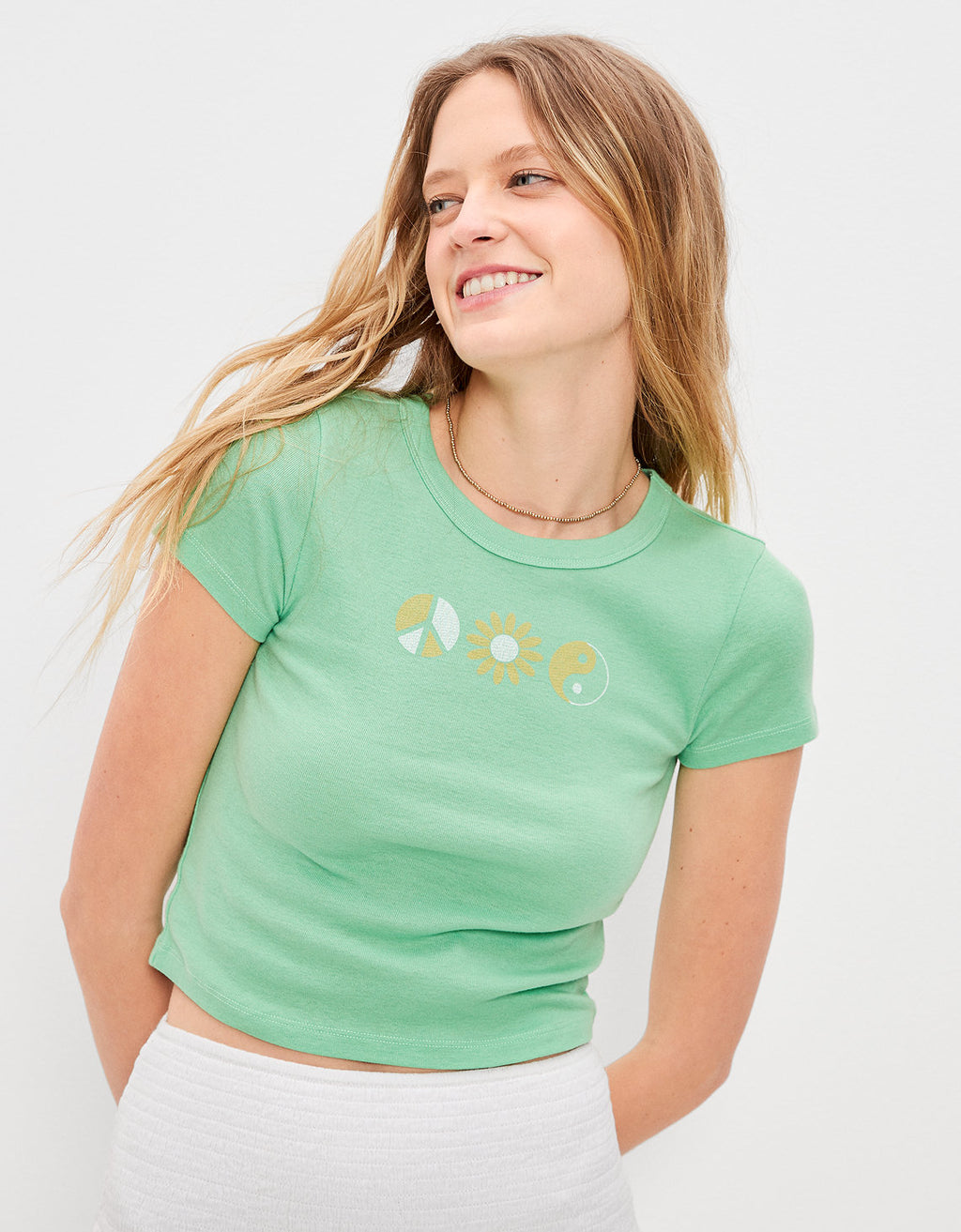 Camiseta cropped Hey Baby Ae - Verde 1307_8646_300_of