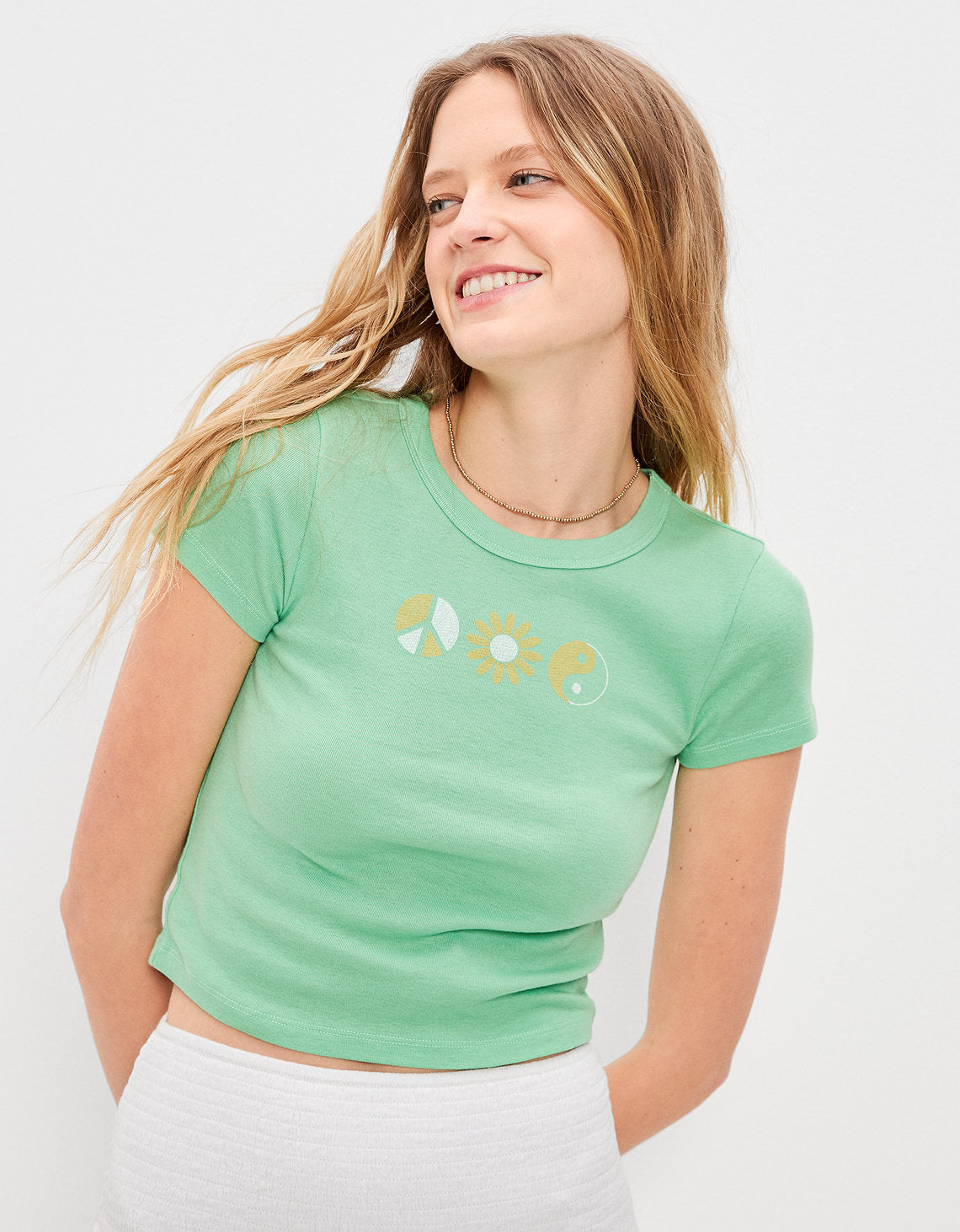 Camiseta cropped Hey Baby Ae - Verde 1307_8646_300_of