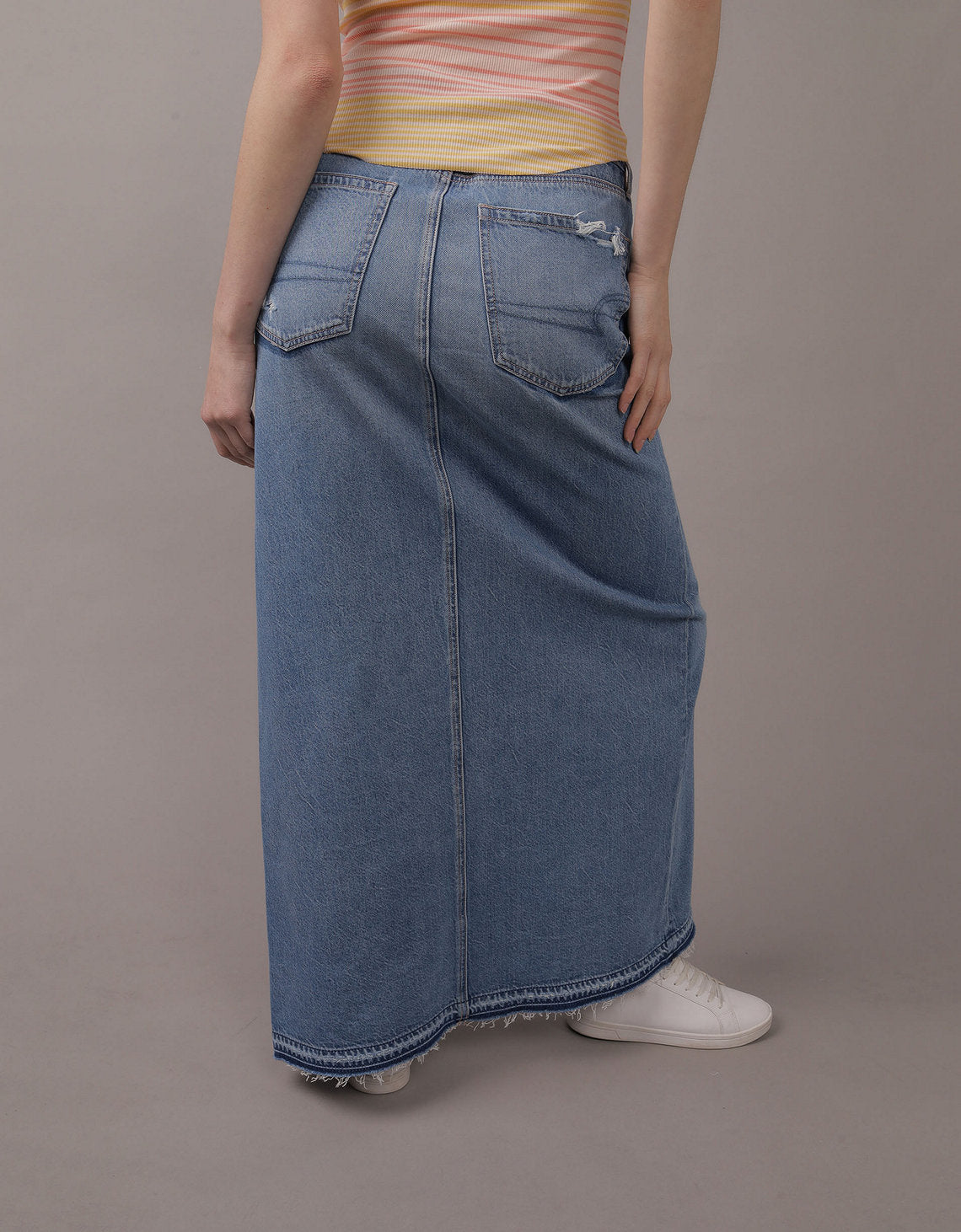 Falda larga Denim con abertura de Mujer - Azul 1313_4878_540_ob