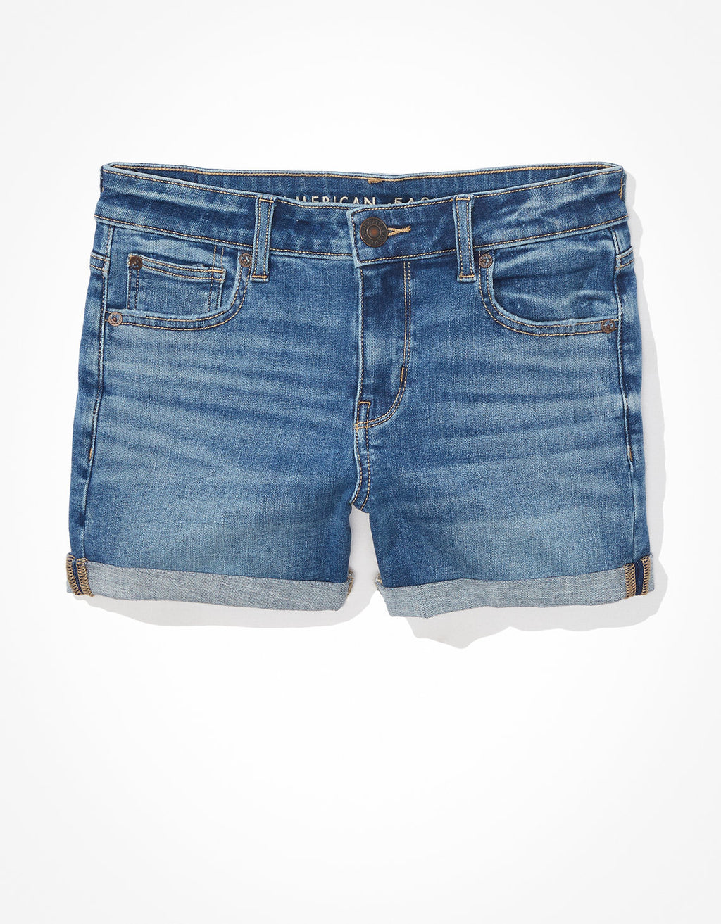 Short AE Ne(x)t Level Denim Midi de tiro bajo - Generico 1332_7038_851_f