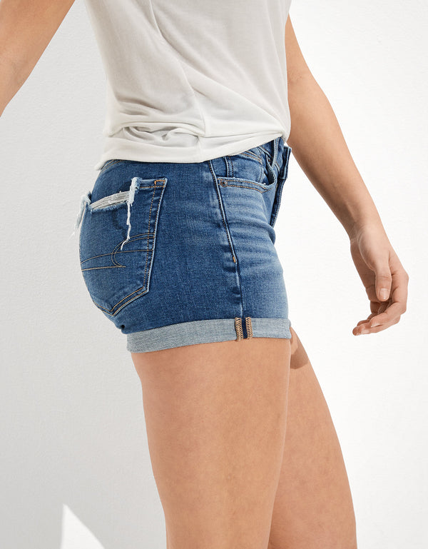 Short AE Ne(x)t Level Denim Midi de tiro bajo - Generico