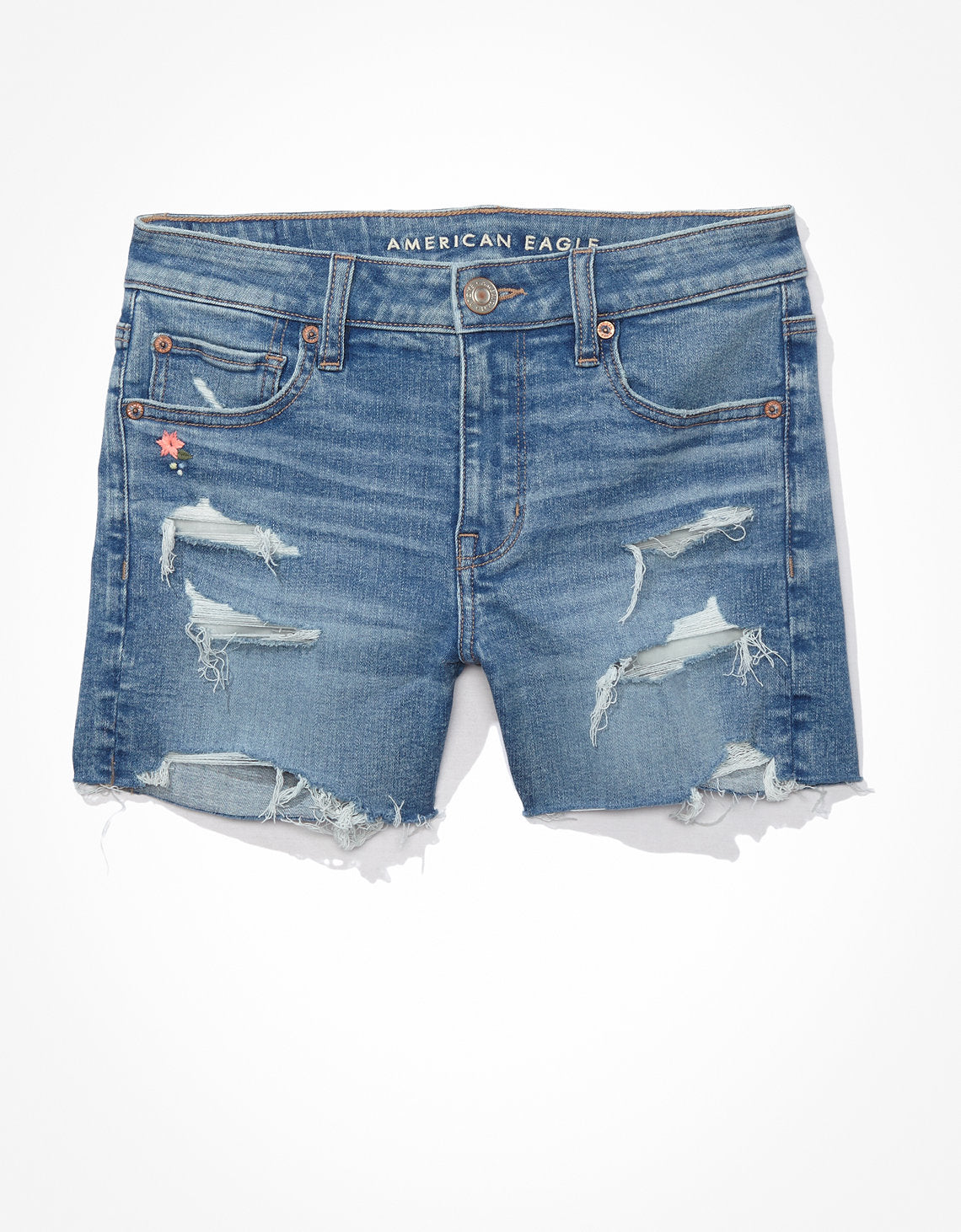 Short AE Ne(x)t Level Denim Midi de tiro bajo - Azul 1332_7351_540_f
