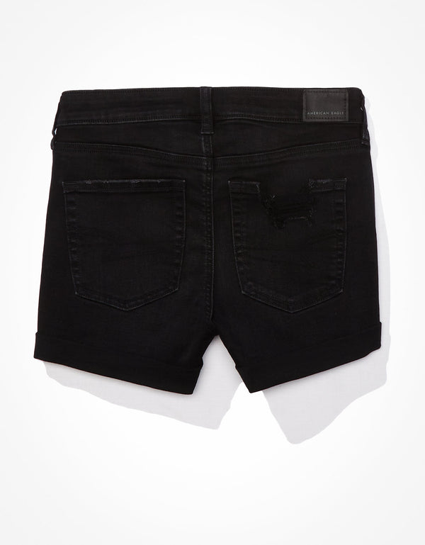 Short midi Ae Ne(x)t Level en denim - Negro