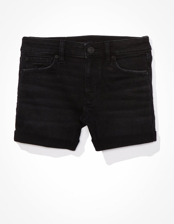 Short midi Ae Ne(x)t Level en denim - Negro