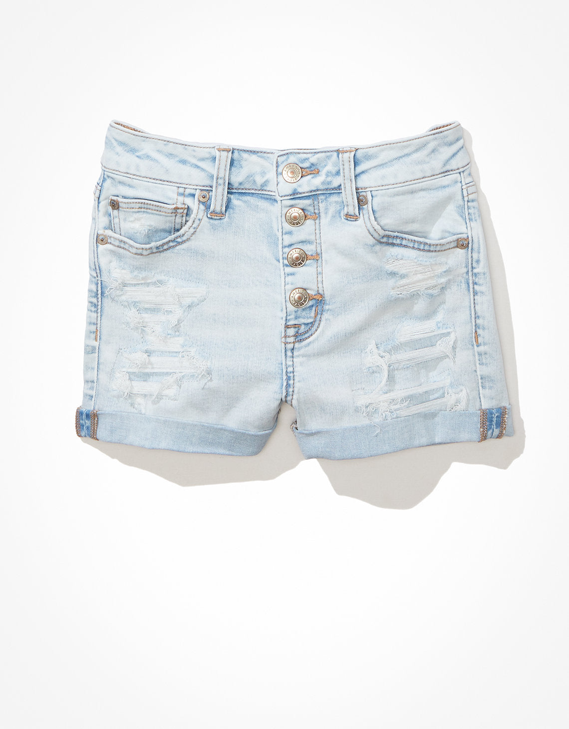 Short súper corto en denim Ae Ne(x)t Level de tiro alto - Generico 1333_7009_455_f