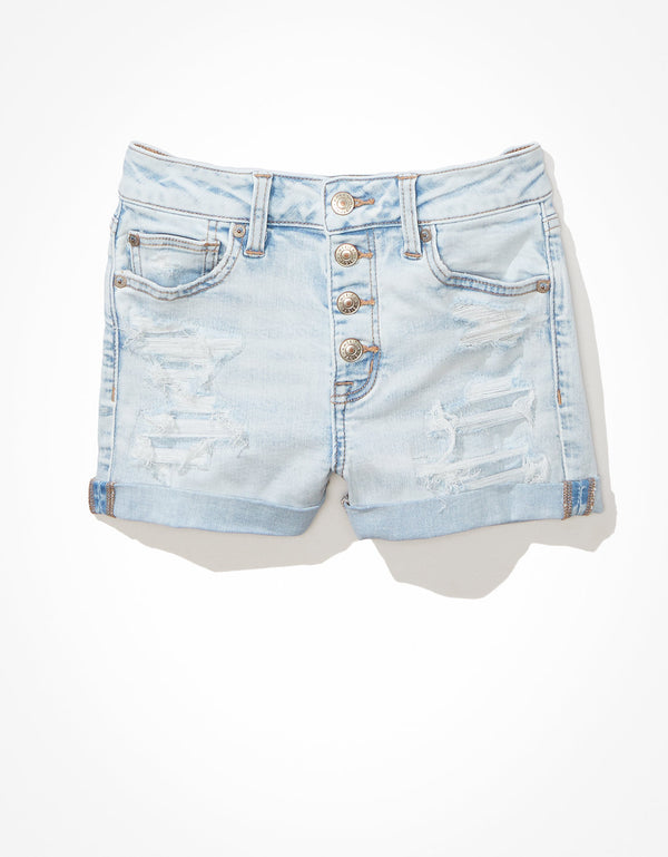 Short súper corto en denim Ae Ne(x)t Level de tiro alto - Generico