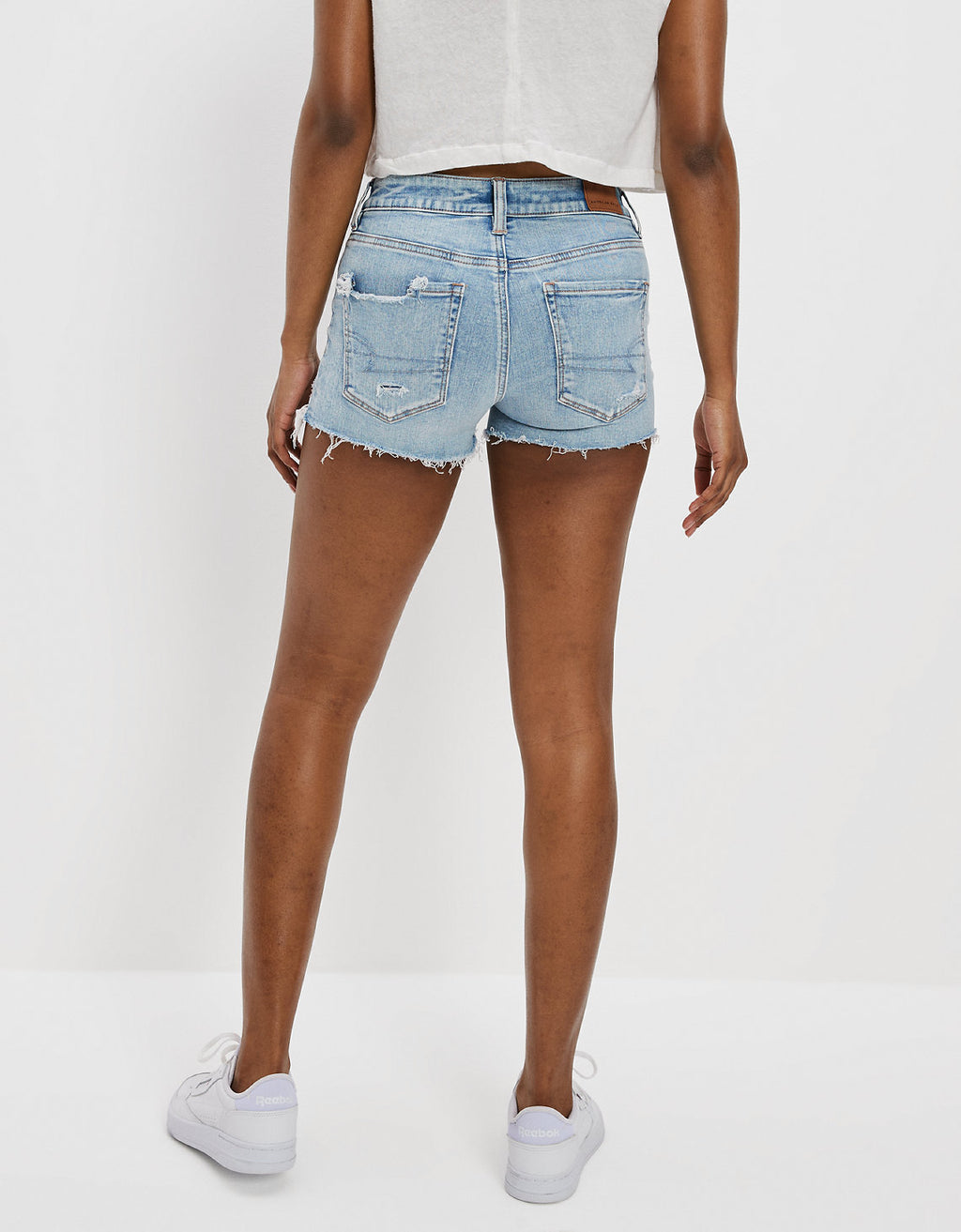 Short súper corto en denim Ae Ne(x)t Level de tiro alto - Azul 1333_7362_893_ob