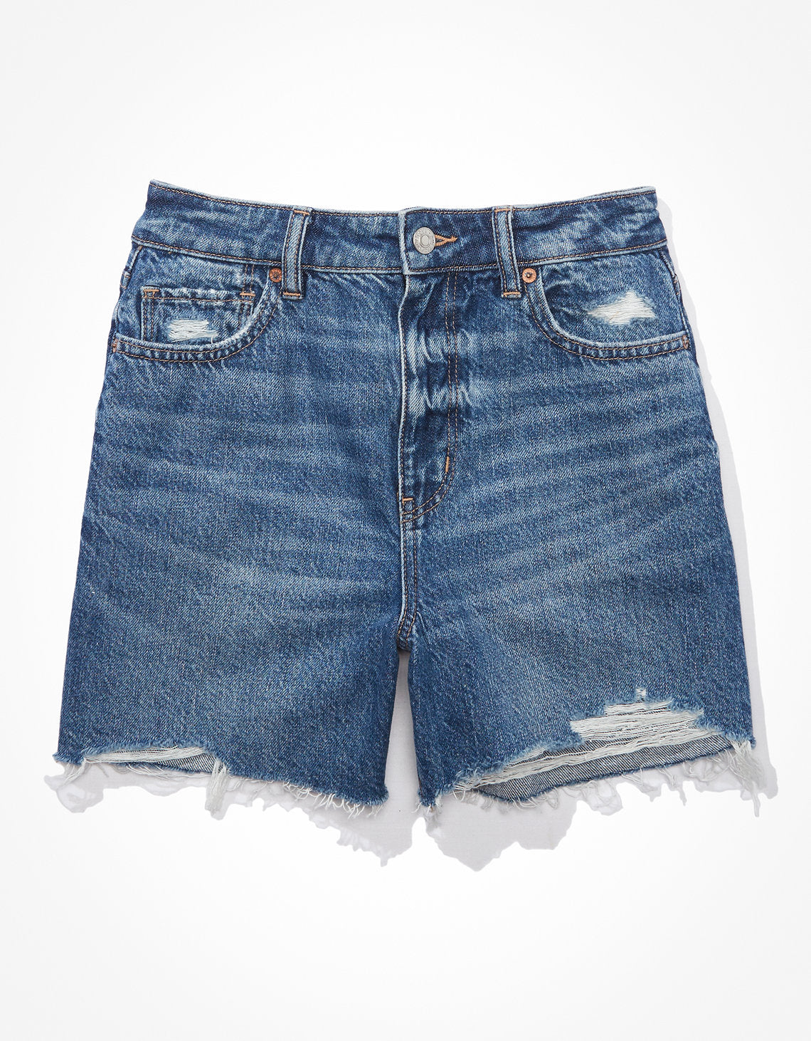 Short AE sueltos mom fit en denim - Azul 1334_7225_738_f
