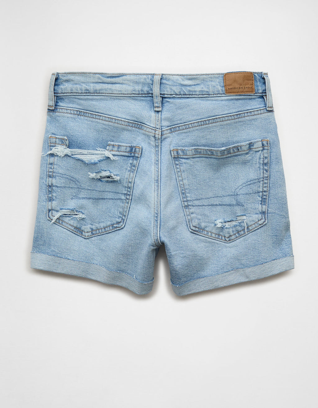 Ae Strigid pantalón corto de mezclilla relajado de tiro alto - Azul 1334_8597_893_b