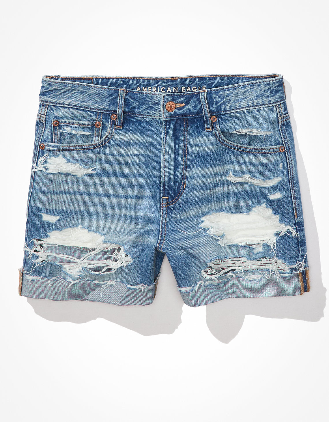 Short AE Denim Tomgirl de tiro bajo  - Generico 1335_7005_826_f