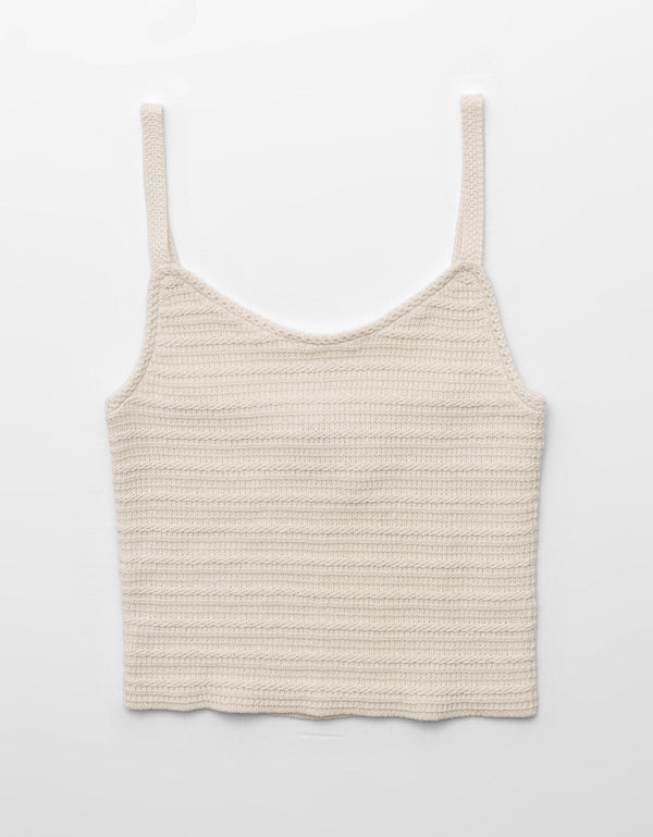 Tank Top cropped de crochet Ae - Generico