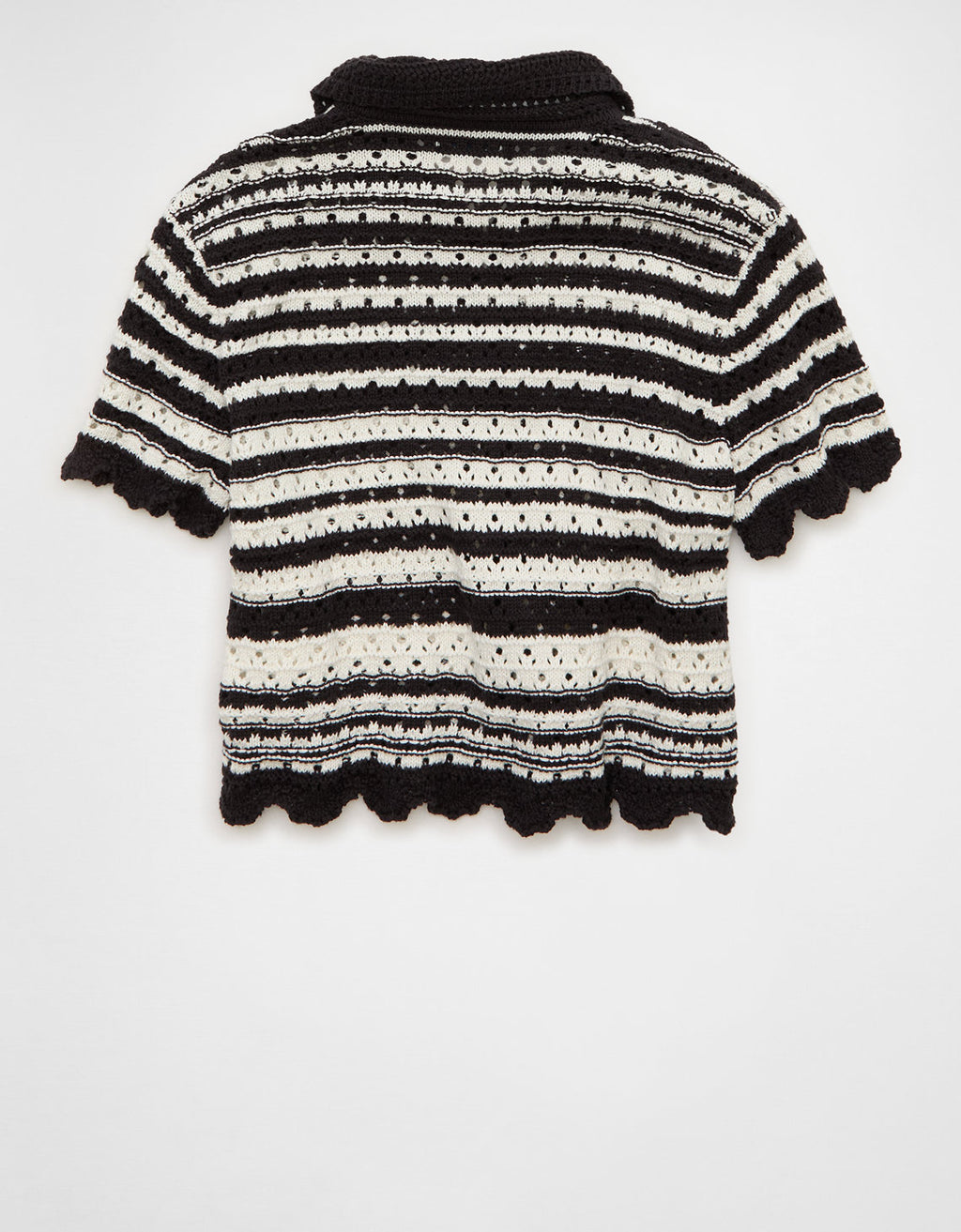 Camiseta tipo Polo tejido y abotonado Ae - Negro 1341_1891_032_b