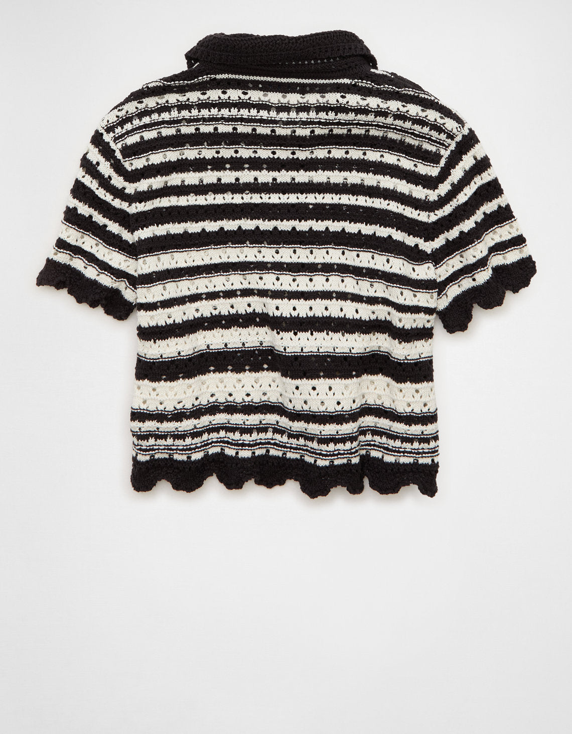Camiseta tipo Polo tejido y abotonado Ae - Negro 1341_1891_032_b