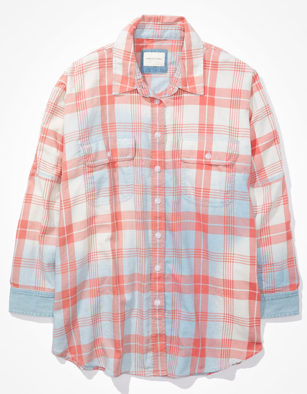 Camisa Ae de franela para la playa - Azul 1354_5011_523_f