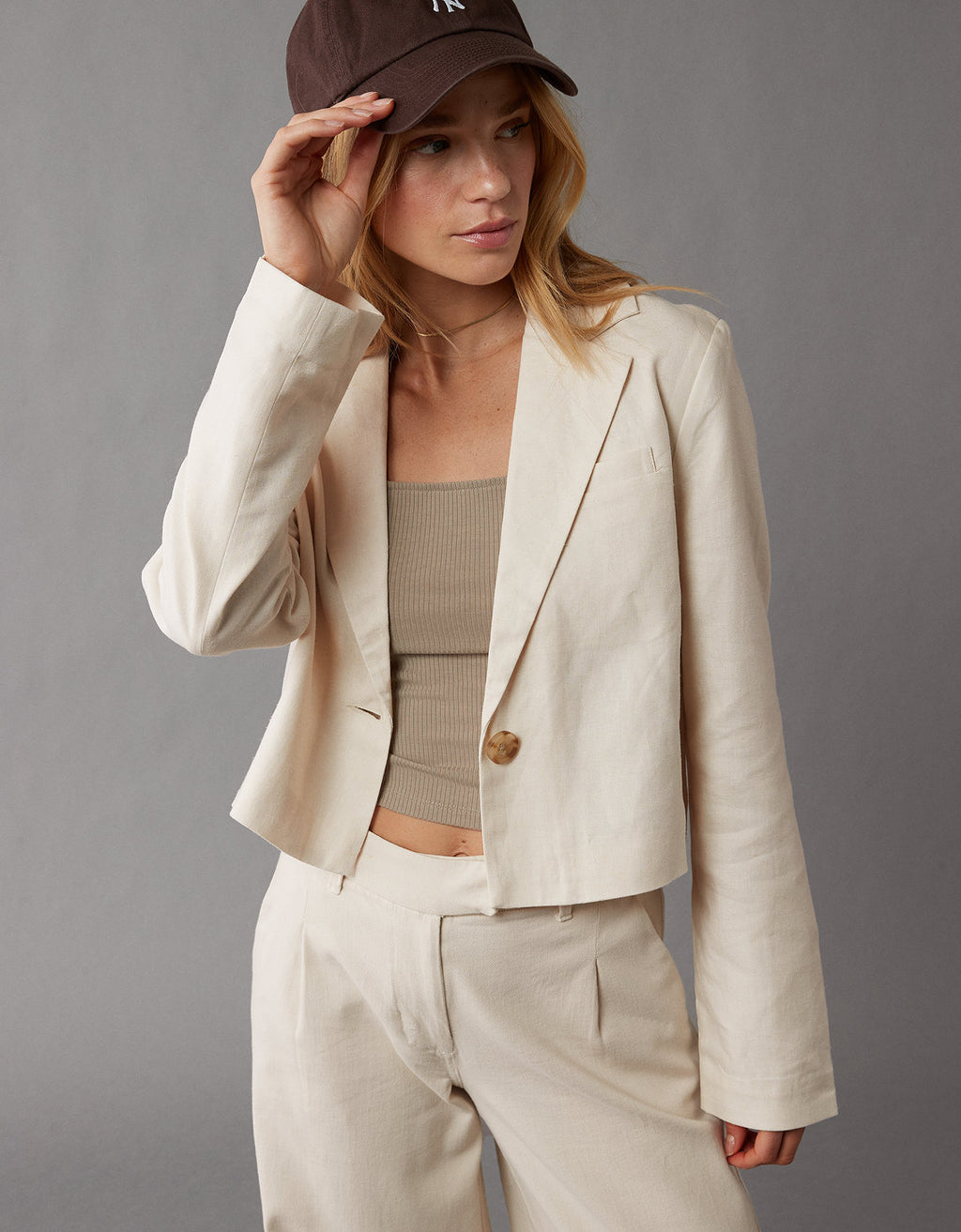 Blazer AE tipo cropped de Mujer - Generico 1383_3484_106_ob