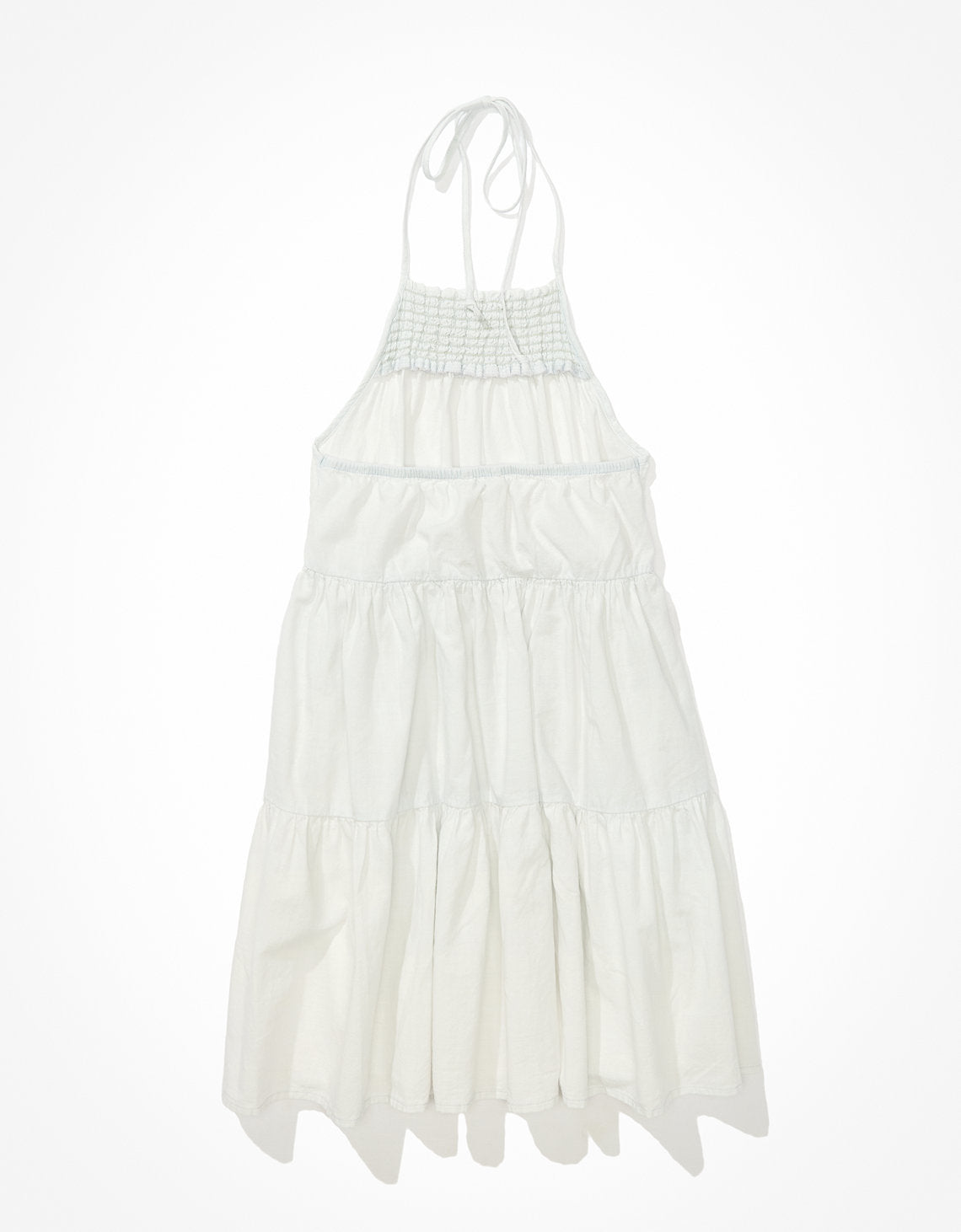 Vestido Mini AE Denim con cuello alto tipo halter - Azul 1399_6725_523_b