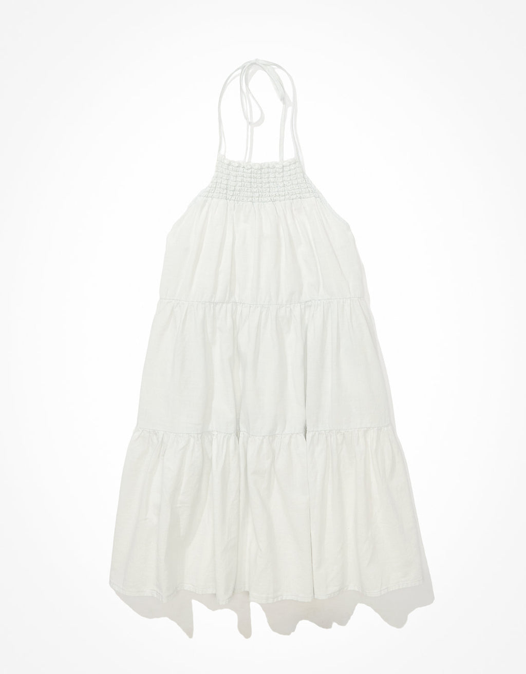 Vestido Mini AE Denim con cuello alto tipo halter - Azul 1399_6725_523_f