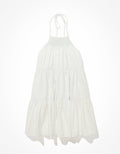 Vestido Mini AE Denim con cuello alto tipo halter - Azul 1399_6725_523_f