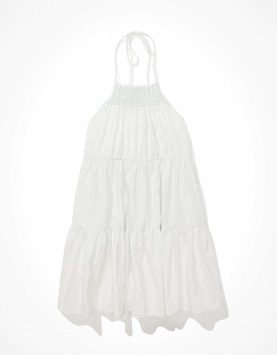 Vestido Mini AE Denim con cuello alto tipo halter - Azul 1399_6725_523_f