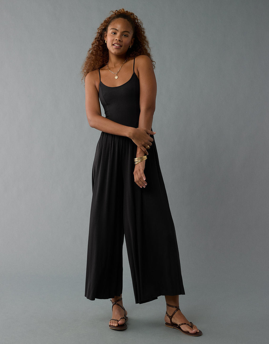 Enterizo Soft & Sexy Wide-Leg Ae - Negro 1399_7616_001_of