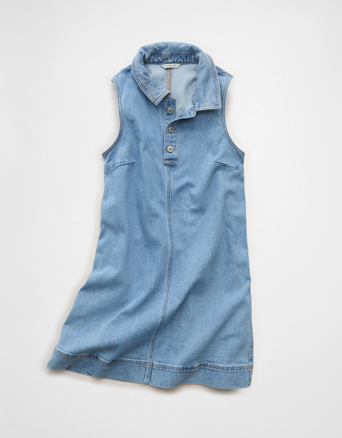 Vestido Mini Polo de Mezclilla Ae - Azul 1399_9488_915_f