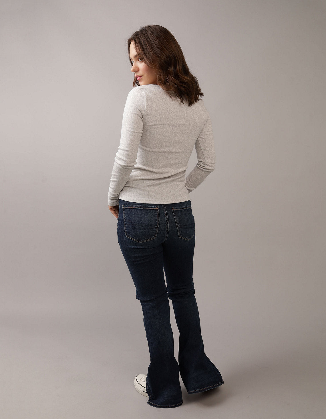 Jean Flare de Tiro Alto Bota Campana Mujer AE - Generico 1436_5289_896_ob