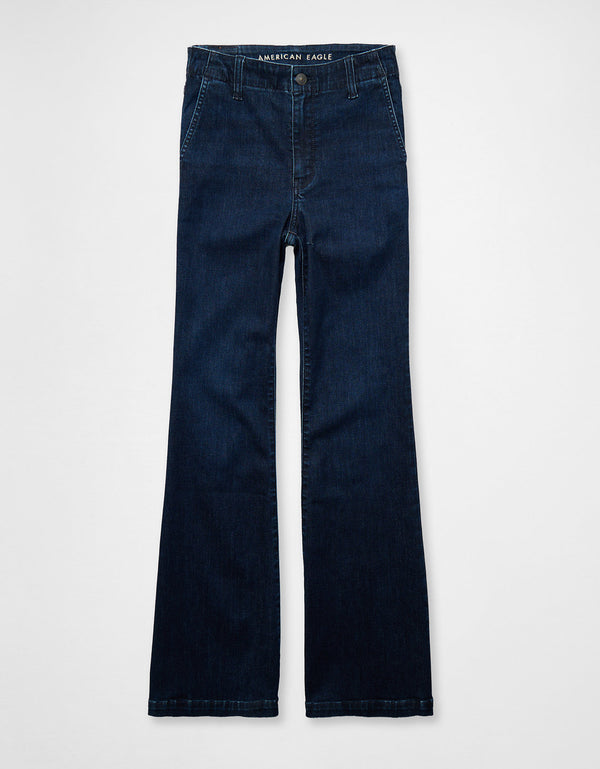 Jean Flare Tiro Alto Ae - Generico