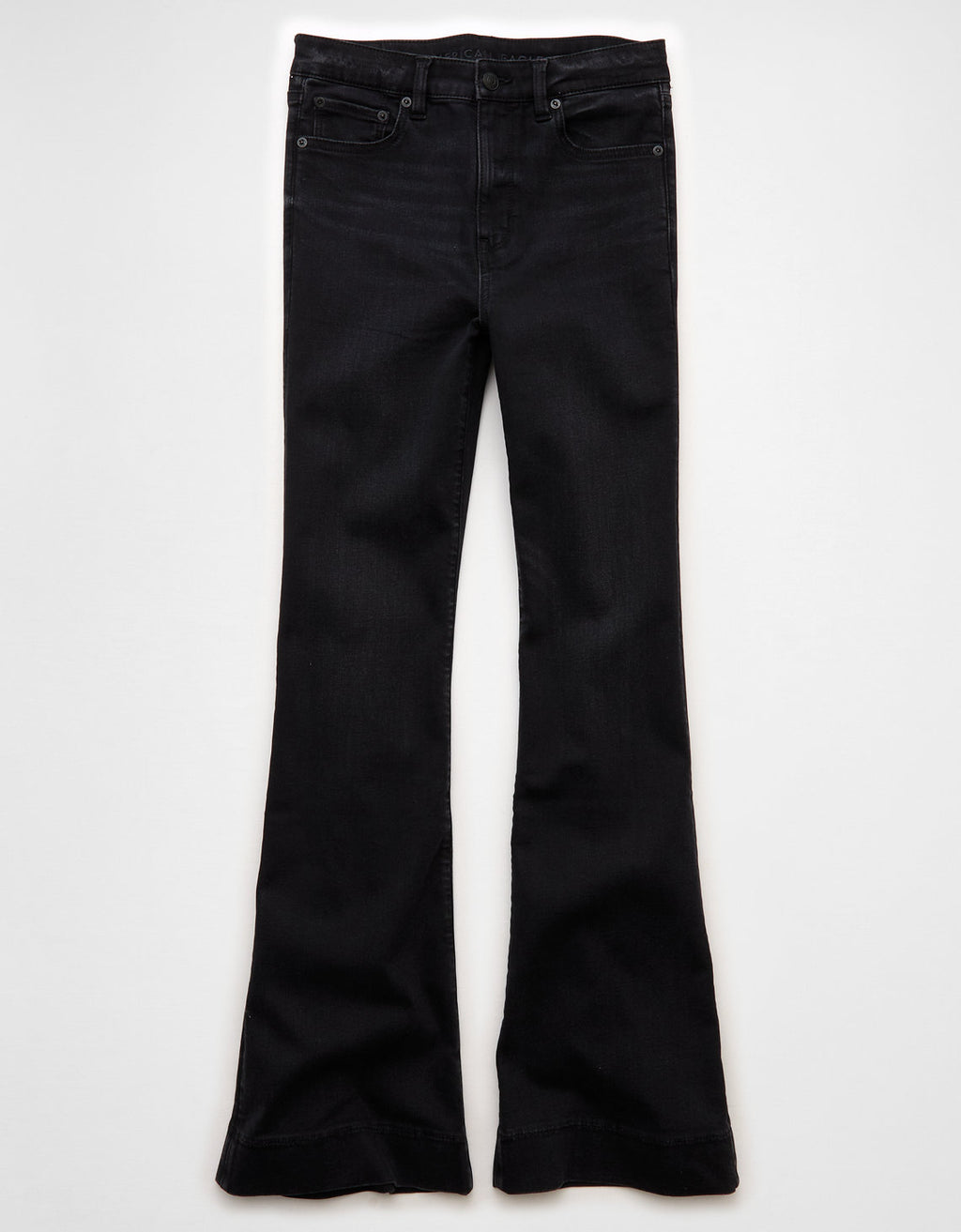 Jean Flare de tiro alto Ae - Negro 1436_5881_053_f