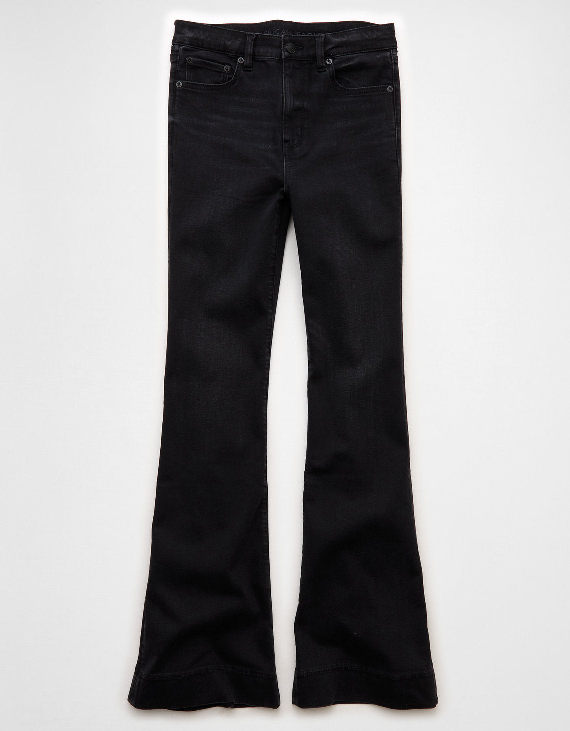 Jean Flare de tiro alto Ae - Negro 1436_5881_053_f