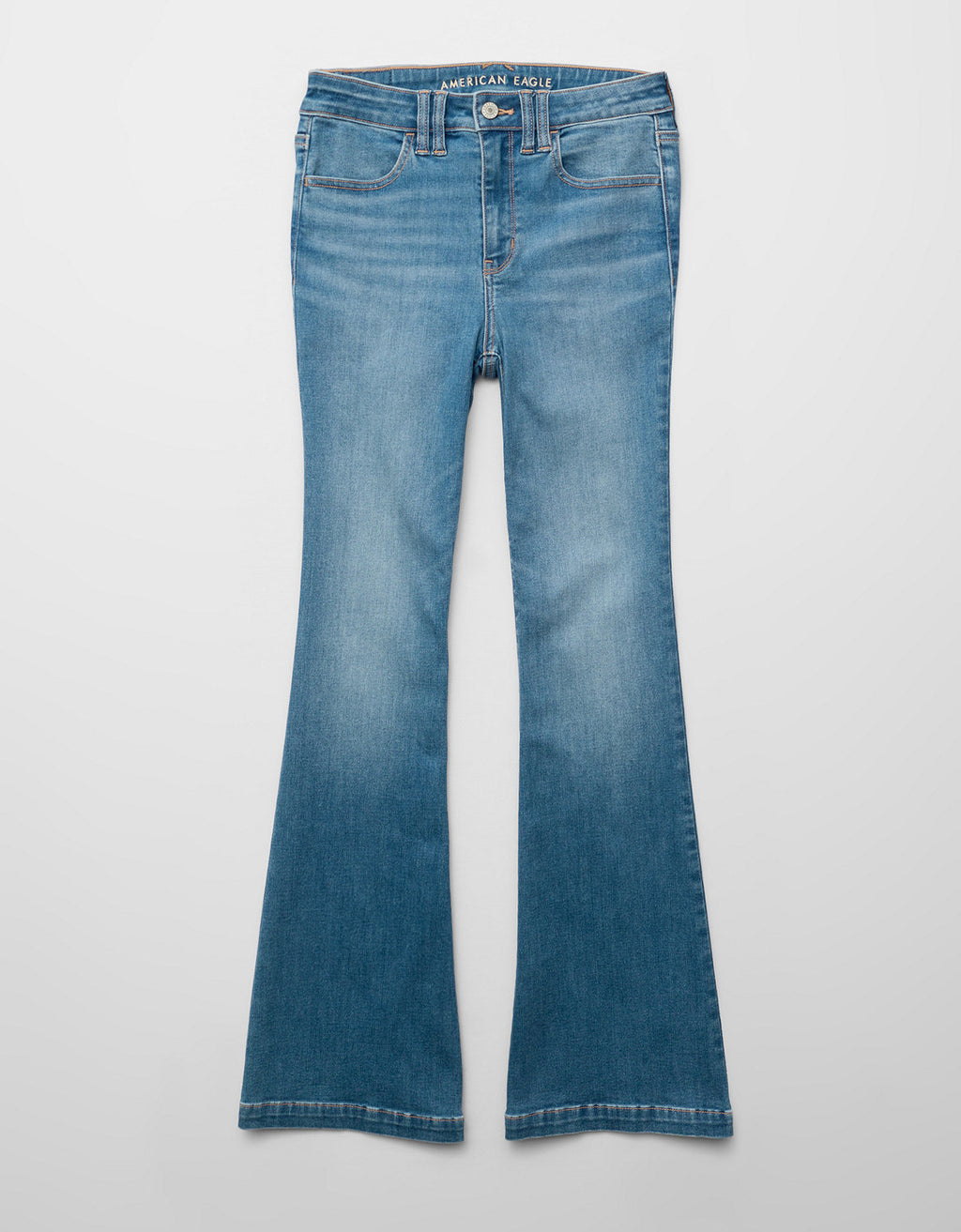 Jean Flare tiro alto Ae - Azul 1436_6275_857_f