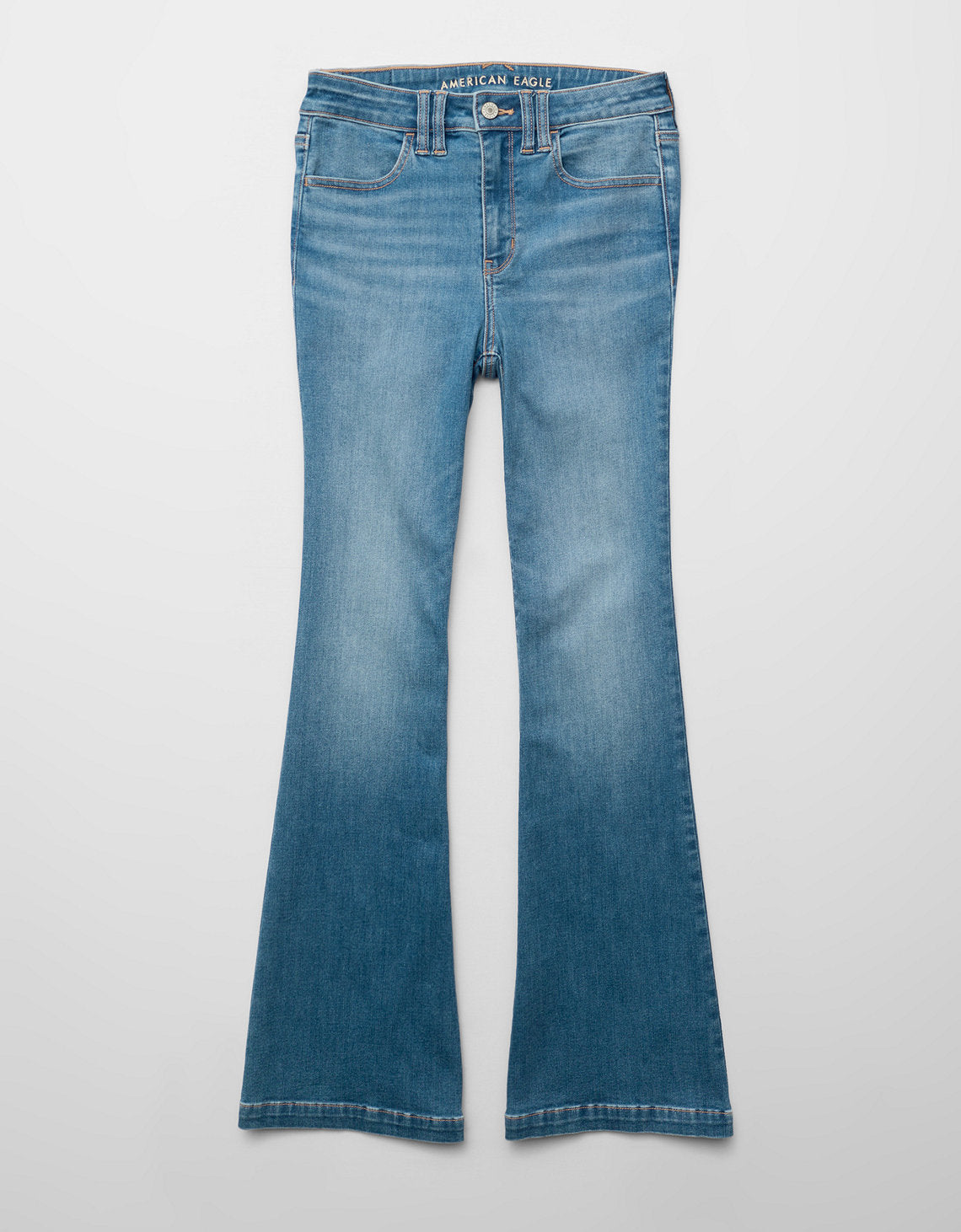 Jean Flare tiro alto Ae - Azul 1436_6275_857_f