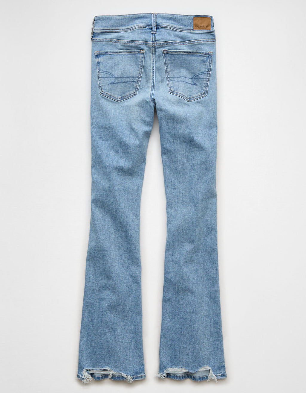 Jean AE de tiro bajo y bota campana para mujer - Azul 1437_5026_433_b