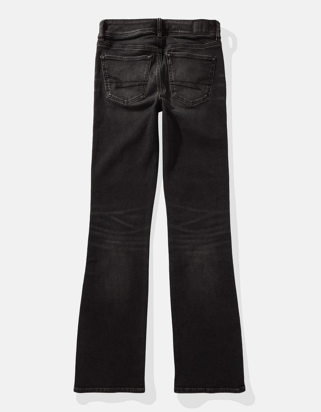 Jean AE de tiro bajo y bota campana para mujer - Negro 1437_5287_081_b