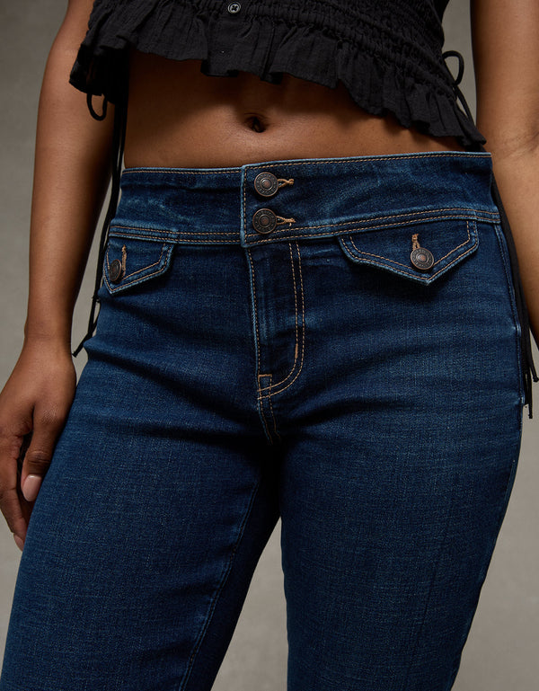 Jean Kick Bootcut de Tiro Bajo Ae - Azul