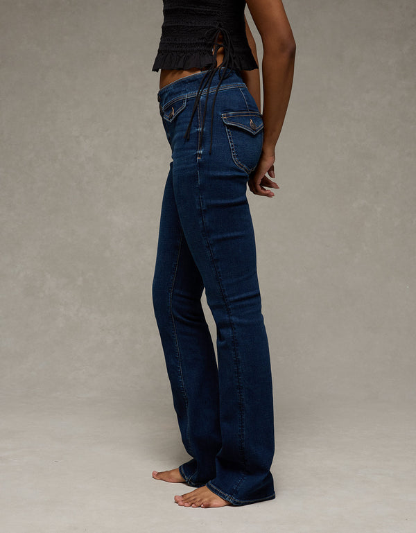 Jean Kick Bootcut de Tiro Bajo Ae - Azul