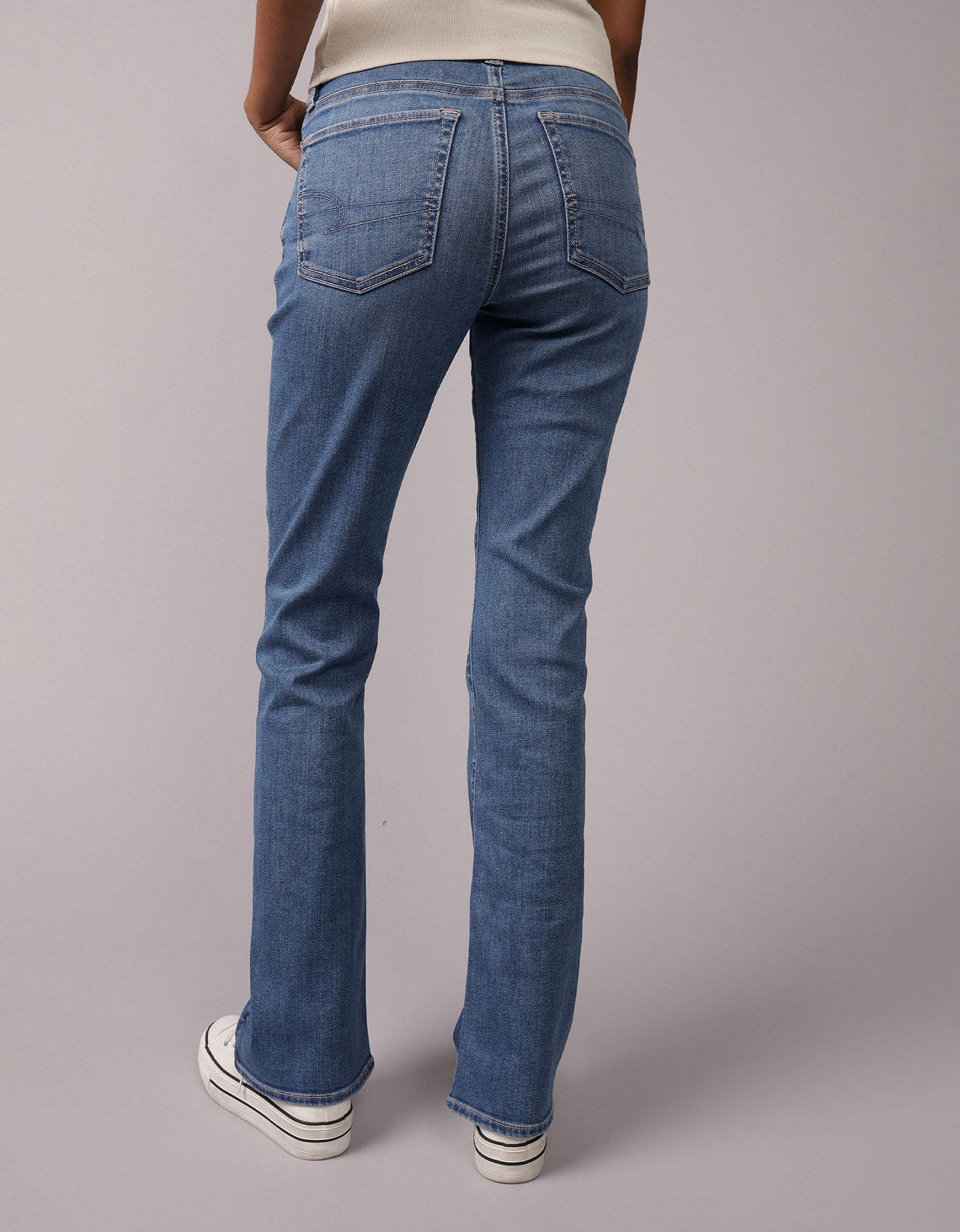 Jean Kick Bootcut Tiro Bajo Ae - Azul 1437_5792_471_ob