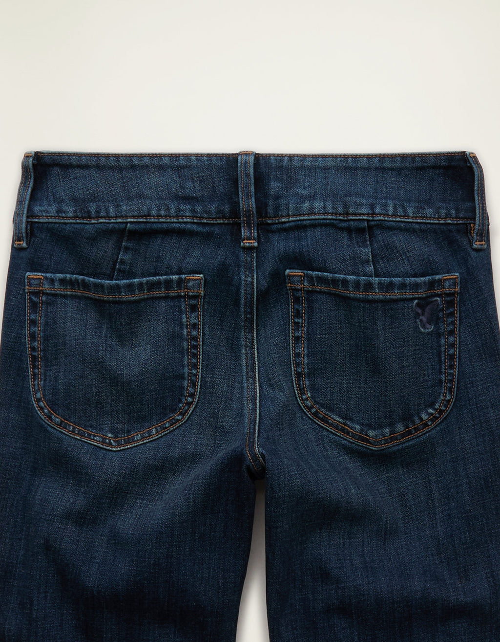 Jeans bootcut ajustados de tiro super bajo - Azul 1437_6210_471_b