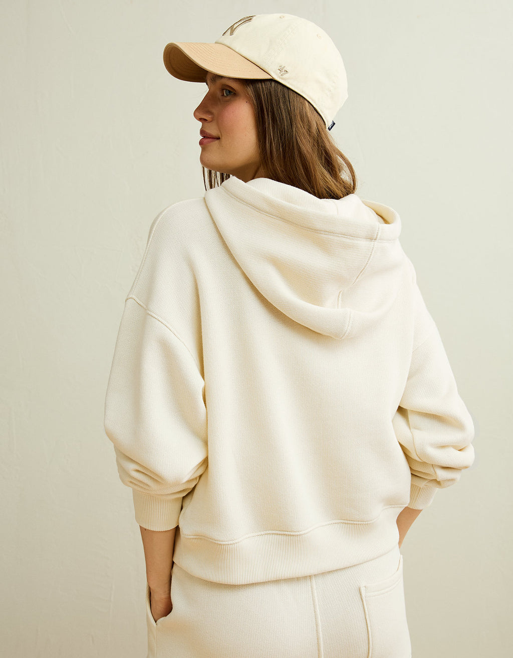 Sudadera con capucha Ae Campus - Beige 1453_3275_106_ob