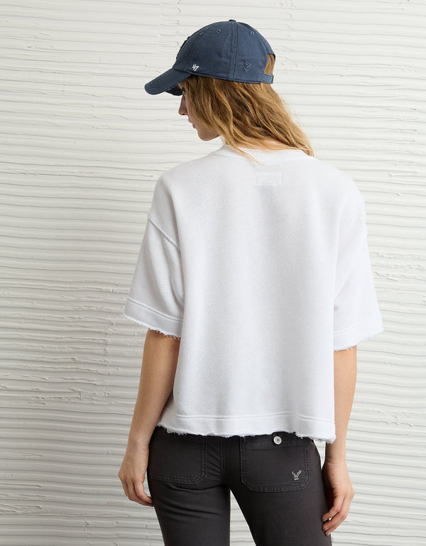 Camiseta Tipo Boxy Ae - Blanco