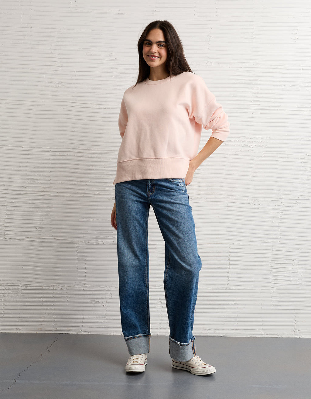 Buzo Oversized cuello redondo Ae - Naranja 1457_2963_839_d2
