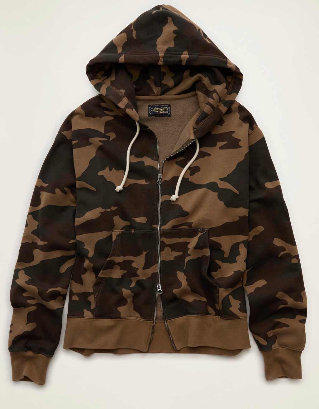 Sudadera con capucha de lujo relajado con cremallera completa - Generico 1515_2905_966_f