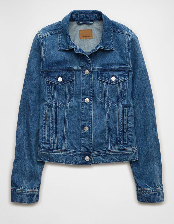 Chaqueta en Denim Clásica Ae - Azul