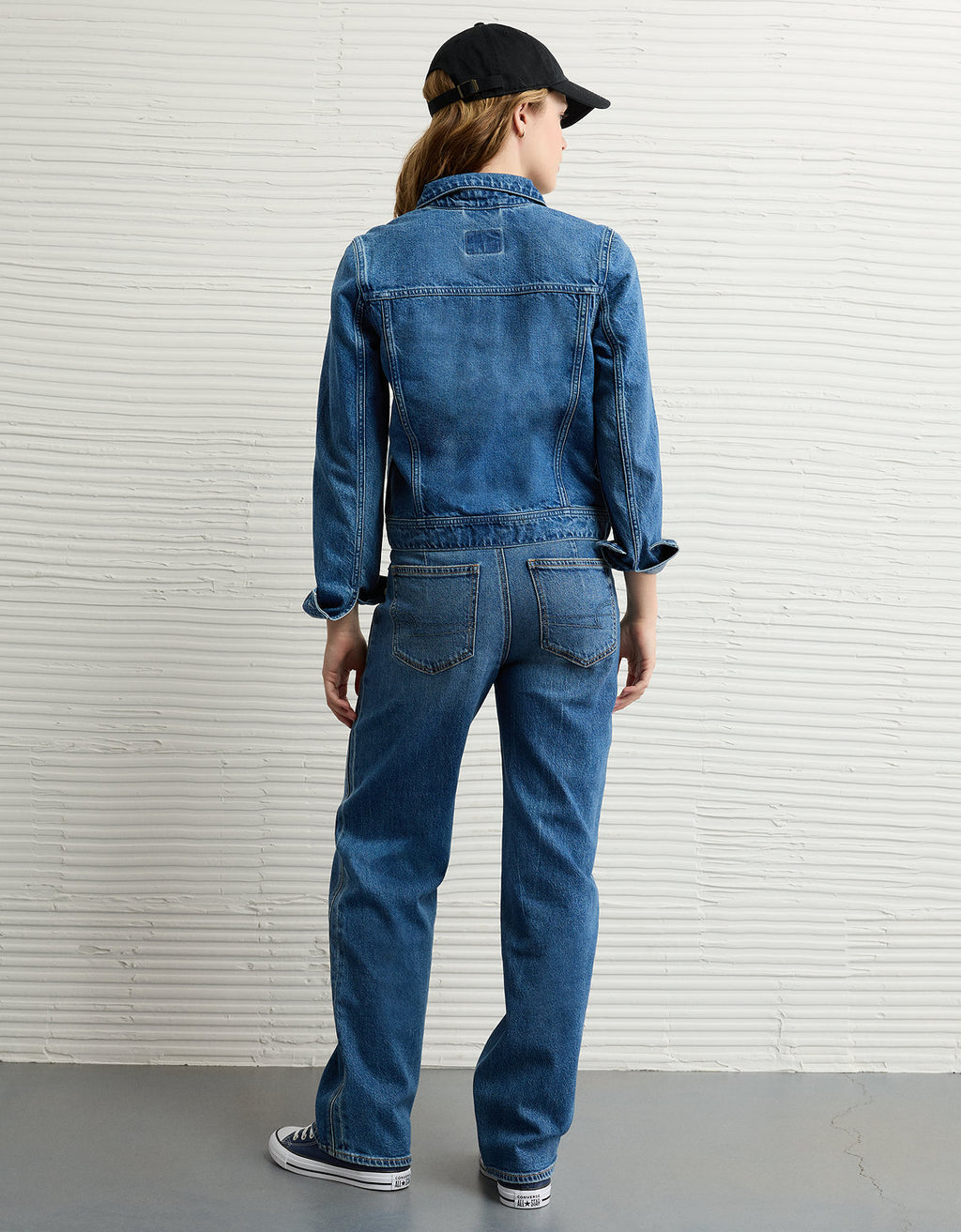 Chaqueta en Denim Clásica Ae - Azul 1539_3711_540_ob