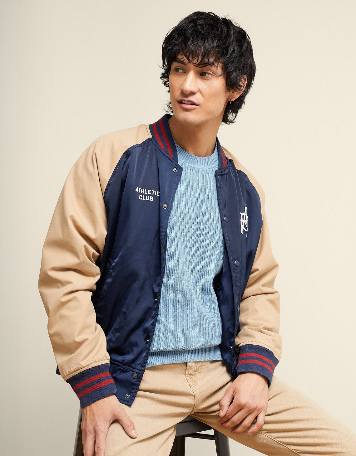 Chaqueta Universitaria Ae - Caqui 2101_1870_273_of