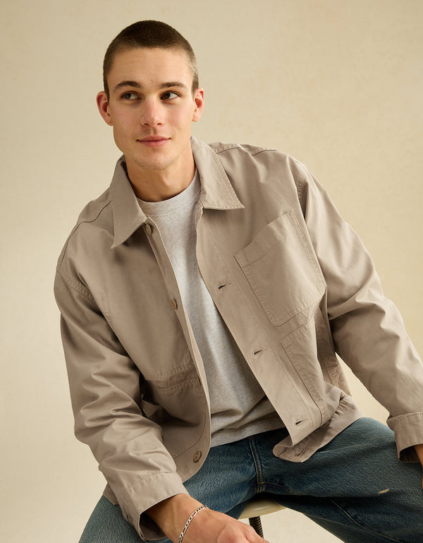 Chaqueta de camisa Ae - Caqui